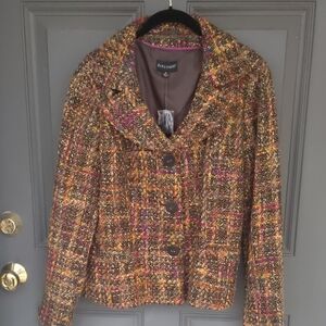 Dialogue Women's Colorful Tweed Blazer